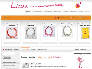 Aperçu visuel du site http://www.lilooka.com