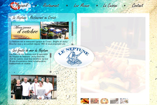 Aperçu visuel du site http://www.restaurant-leneptune.fr
