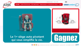 Aperçu visuel du site http://www.bebeconfort-axiss.fr