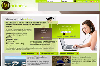 Aperçu visuel du site http://www.imteacher.eu