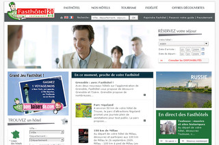 Aperçu visuel du site http://www.fasthotel.com