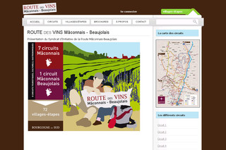 Aperçu visuel du site http://www.route-vins.com
