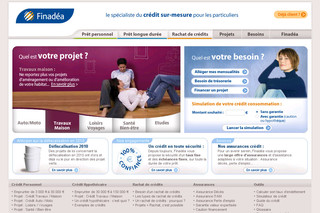 Aperçu visuel du site http://www.finadea.fr/