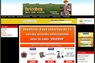 Aperçu visuel du site http://www.bricobox.com