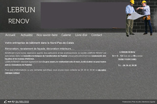Aperçu visuel du site http://www.lebrun-renov.fr