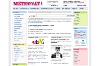 Aperçu visuel du site http://www.misterfast.com