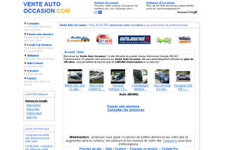 Aperçu visuel du site http://www.vente-auto-occasion.com