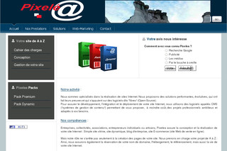 Aperçu visuel du site http://www.pixelea.fr