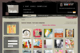 Aperçu visuel du site http://www.tokade.com