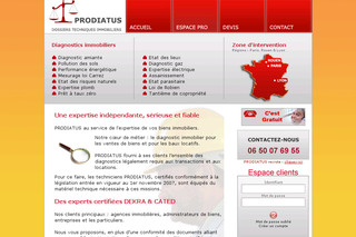Aperçu visuel du site http://www.expertise-diagnostic-immobilier.fr/