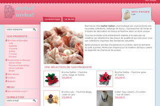 Aperçu visuel du site http://www.myha-myha.com