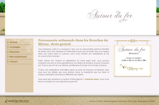 Aperçu visuel du site http://www.ferronnerie-autourdufer.fr