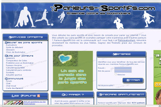 Aperçu visuel du site http://www.parieurs-sportifs.com