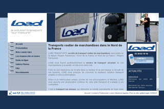 Aperçu visuel du site http://www.load-transport.fr