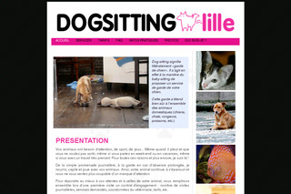 Aperçu visuel du site http://www.dogsitting-lille.fr