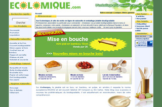 Ecolomique.com - Vente de vaisselle naturelle biodégradable ou jetable