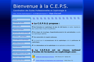 Aperçu visuel du site http://ecoles.sophrologues.fr