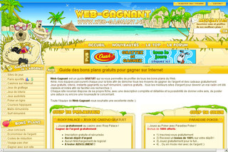 Aperçu visuel du site http://www.web-gagnant.net