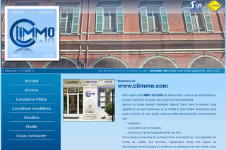Aperçu visuel du site http://www.climmo.com