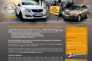 Aperçu visuel du site http://www.autocarrosserie-convention.fr