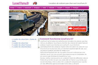 Aperçu visuel du site http://www.locature.fr