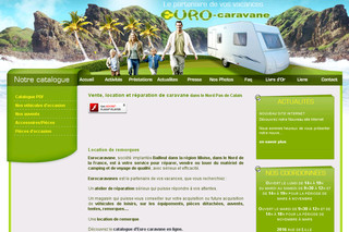 Aperçu visuel du site http://www.euro-caravane.fr