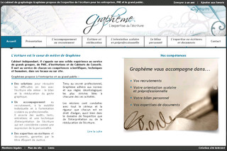 Aperçu visuel du site http://www.grapheme.fr