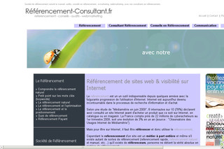 Aperçu visuel du site http://www.referencement-consultant.fr
