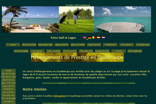 Aperçu visuel du site http://www.guadeloupe-prestigieuse.com