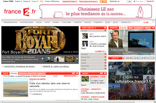 Aperçu visuel du site http://www.france2.fr