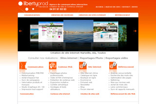 Aperçu visuel du site http://www.libertyprod.com