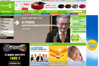 Aperçu visuel du site http://www.france5.fr