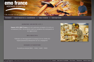 Aperçu visuel du site http://www.emo-france.fr