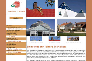 Aperçu visuel du site http://www.toiture-maison.com