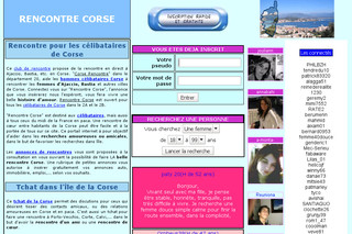 Aperçu visuel du site http://www.corse-rencontre.fr/