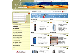 Aperçu visuel du site http://www.pas-a-part.com