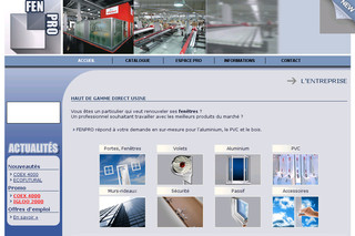 Aperçu visuel du site http://fenetrepro.com/