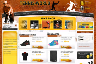 Vente de raquettes, chaussures, balles de tennis - Tennis-world.fr