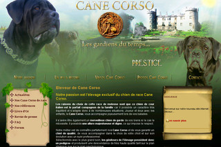 Aperçu visuel du site http://www.passion-canecorso.com
