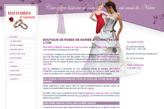 Histoires-damour.fr - Boutique de robes de mariées et soirée cocktail à Lyon