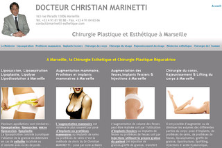 Aperçu visuel du site http://www.marinetti-esthetique.com/