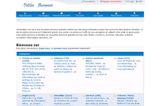 Aperçu visuel du site http://www.universelsite.com