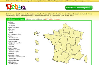 Aperçu visuel du site http://www.debara.fr
