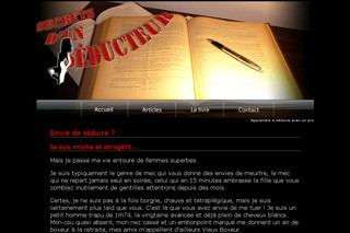 Aperçu visuel du site http://www.secretsdunseducteur.com