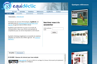 Aperçu visuel du site http://www.equideclic.fr