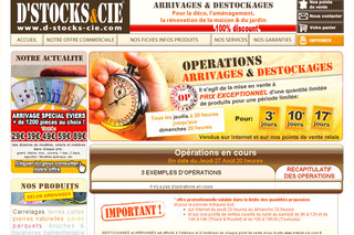 Aperçu visuel du site http://www.d-stocks-cie.com