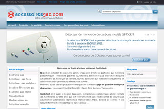 Aperçu visuel du site http://www.accessoiresgaz.com