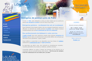 Aperçu visuel du site http://www.laumax.fr