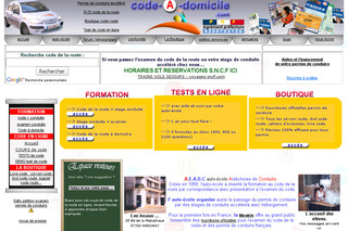 Aperçu visuel du site http://www.code-a-domicile.com/