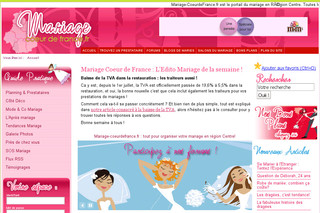 Aperçu visuel du site http://www.mariage-coeurdefrance.fr